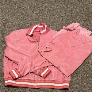 St. John Sport by Marie Gray Pink Set with Striped Accents